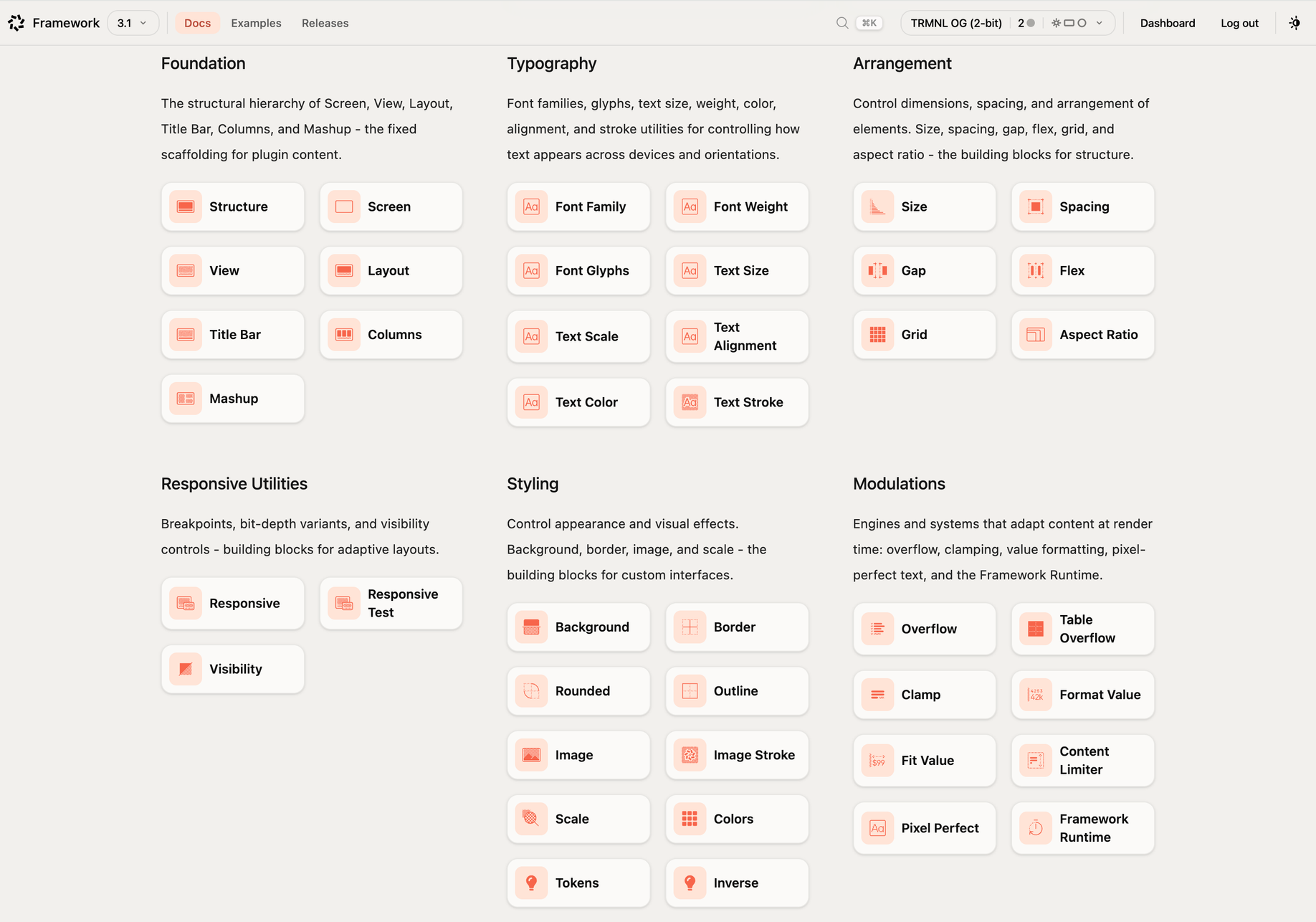 TRMNL's documentation, also available as Markdown and discoverable via LLM